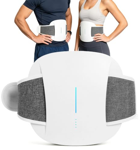 TECKZOON EMS Bauchmuskeltrainer, 3D Bauchmuskeltrainer mit 6 Modi 20 Intensitäten, EMS Bauchtrainer mit Fernbedienung, 3 Stufige Heizung, Elektrischer Bauchmuskeltrainer für Männer und Frauen