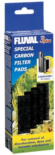 Fluval Aktivkohlefilterpatrone, für den Fluval 3+ Innenfilter, 4er Pack