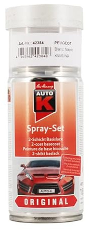 KWE/N9 BLANC NACRE (Bombe Peinture 150 ml) - bombe aerosol retouche peinture aile carrosserie CITROEN (Spray code couleur constructeur 150 ou 400 ml finition pro)