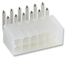TE Connectivity VAL-U-LOK Leiterplatten-Stiftleiste 90°, 12-polig / 2-reihig, Raster 4.2mm, Lötanschluss, 9A x 10 Stück