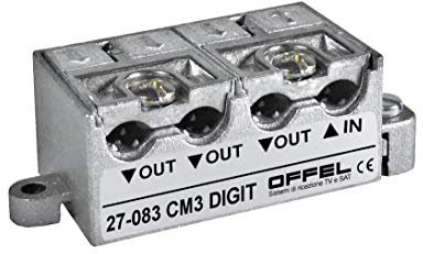 DIVISORE TV-SAT 3 USCITE DIGIT CON PASSAGGIO TENSIONE