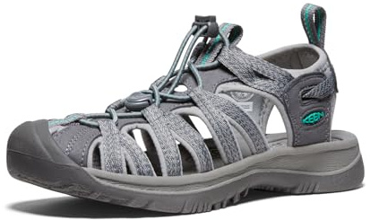KEEN Viskar dam Sandal, Medium grå påfågel grön, 39 EU