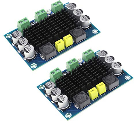 Hailege 2pcs TPA3116 100W Power Amplifier Board DC 12V 24V TPA3116DA Mono Channel Digital Stereo Audio Amplifier Board High Power AMP Module
