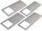 Kalb | Lot de 4 spots LED encastrables - 5 W - Très plats - Avec fonction variateur tactile - Blanc neutre