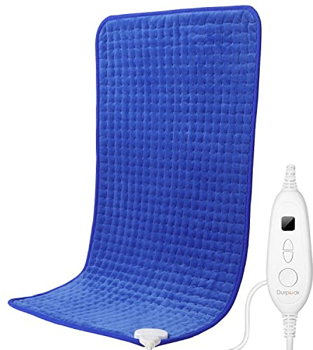 Durpeak Heating Pad for Back Pain Relief - Birthday Gifts for Women Men 17 x 33 Size Extra Large Heat Pad Moist Heat Therapy for Shoulders Neck Pain Relief Cramps Arthritis Relief