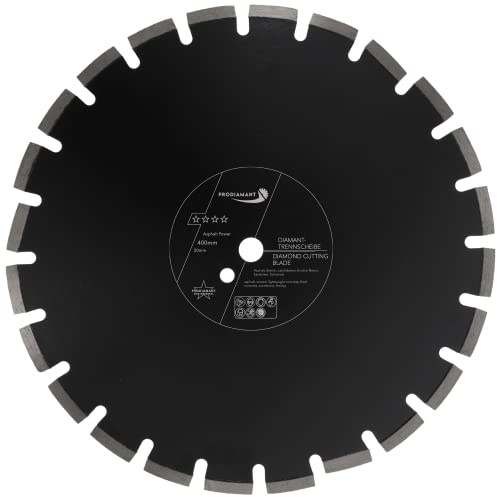 PRODIAMANT Lama diamantata 400 mm x 20 mm abrasiva per strade, asfalto, massetto, calcestruzzo leggero, calcestruzzo fresco, pietra arenaria e sabbia refrattaria