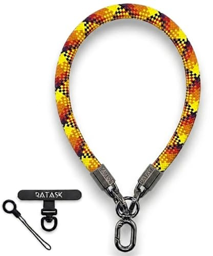 RATASK Wrist Lanyard Strap, Chunky Universal Mobile Phone Strap, Durable 10mm Rope Lanyard for Camera, Keys, Everyday Carry, Phone Charm