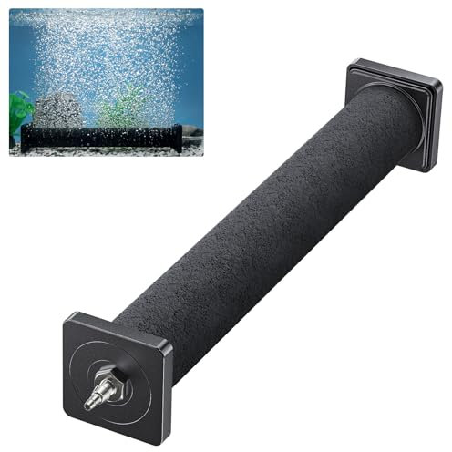 Pawfly Aquarium Luftstein für große Luftpumpe 30 cm Aquarium Luftstein Sprudler Zylindrische Blase Blasenfreigabe-Werkzeug Sauerstoff Diffusor für große Aquarien Outdoor-Garten Teiche und DWC-Systeme