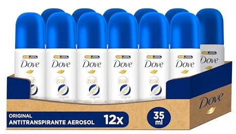 Dove Advanced Care Desodorante Original Protección 72 horas Spray 35ml, pack de 12 Unidades