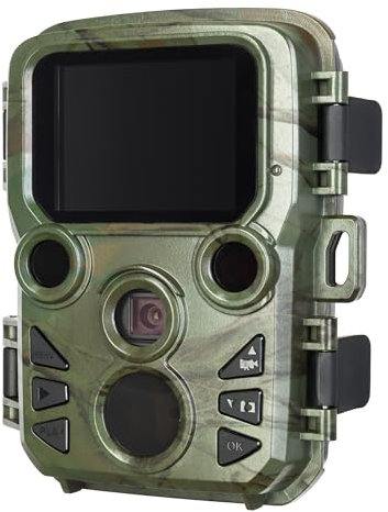 Levenhuk FC100 1 MP Fototrappola Resistente all’Acqua, per Caccia e Sorveglianza, con Angolo di Visualizzazione di 60° e Illuminatore IR per Battute di Caccia Diurne e Notturne