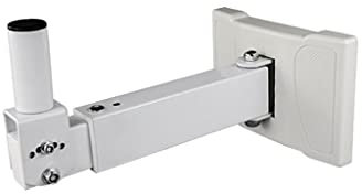 Pieds d'Enceintes Support Audio Mural, Support Audio, Support multimédia vidéo, rétractable, Rotatif, Blanc, Noir Support D'enceinte (Color : White, Size : 1)