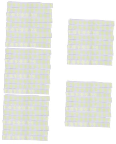 EXCEART 500 Stk Warnband leuchtstreifen glow in the dark sticker leuchtende Aufkleber fluoreszierender Stoffaufkleber Neonlampe Etiketten Partyzubehör UV-Schwarzlicht-Aufkleber leer Pedal