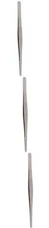 Alipis 3pcs Stainless Steel BBQ Sausage Tongs Professional Food Tweezers Small Cooking Tweezers Grill Utensils Heat Resistant Food Clamp