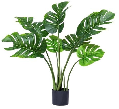 DONGGANSHI Künstliche Bäume, künstliche Pflanzen, Kunstpflanze, künstlicher Baum, Dekoration für Zuhause, Büro, drinnen und draußen, künstliche Pflanze (eine Farbe, 100 cm)