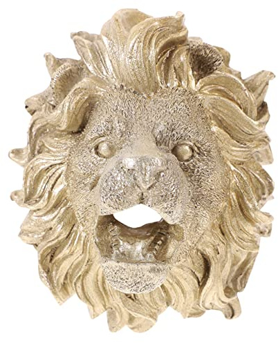 SEWOART Ugello per Fontana da Parete Testa di Leone in Resina Resistente per Decorazione Giardino Esterno e Laghetto Montaggio Semplice e Sostituzione Facile