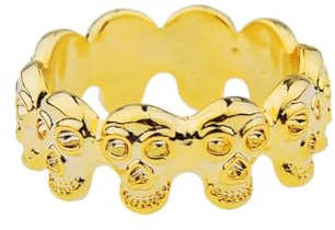 Lätt, säker skalleformad design för uthållighetsträningstillbehör för män, 4 storlekar 26 mm/28 mm/30 mm/32 mm-RDMF87 (Guld, 26mm)