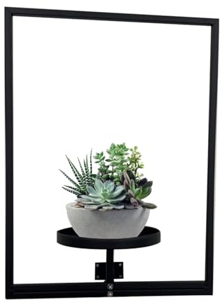 TyCylKu Pot de fleurs mural d'intérieur - Cadre photo - Vase en métal - Décoration pour chambre d'enfant, balcon, cuisine, chambre à coucher, salle de bain, style maison de campagne, terrasse, lieu de
