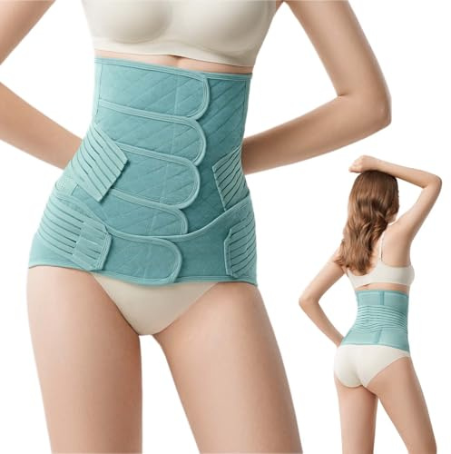 JOYNCLEON Bauchgurt schwangerschaft mit Hüftband für die Rückbildung – Verstellbare Bauchbandage für natürliche Geburt & Kaiserschnitt – Formende & stützende Bauchwäsche, für Alltag & Sport