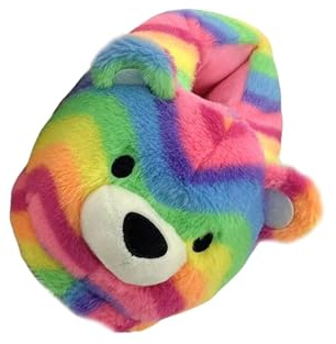 budiniao Damtofflor Novelty Inomhus Plysch Pälsiga Tofflor Fötter Varma Lätta Mysiga Och Bekväma Husskor Novelty Inomhus Halkfria Djur, Färgrik, Sullängd 28 cm