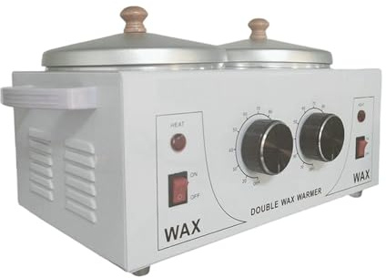 Scaldacera per, scaldacera a doppio contenitore, temperatura regolabile, apparecchiatura multifunzionale per cera calda, ideale per spa, saloni e per la cura estetica a casa (Modello B)