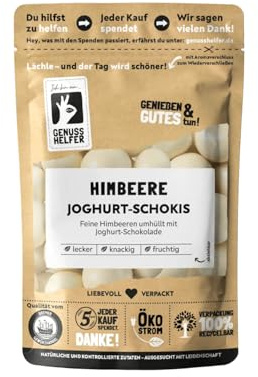 Bremer Gewürzhandel Himbeer Joghurt Schokis, Himbeere in Joghurtschokolade, 125g