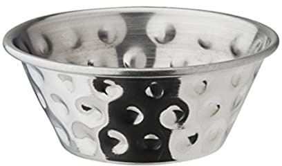 Utopia F91148 Pans/Pails/Casseroles Hammered Ramekin, Stainless Steel Presentation, 1.5 oz., 4 cL (Pack of 24)