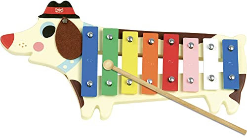 VILAC - Jeux et Jouets - Instrument de musique - Métallophone toutou Ingela P.Arrhenius - Multicouleur - Jeu pour Enfants dès 3 ans - Fabriqué en France - 7757