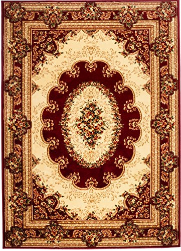 Carpeto Teppich Orientteppich Rot 150 x 295 cm Ornamente Konturenschnitt Muster Iskander Kollektion