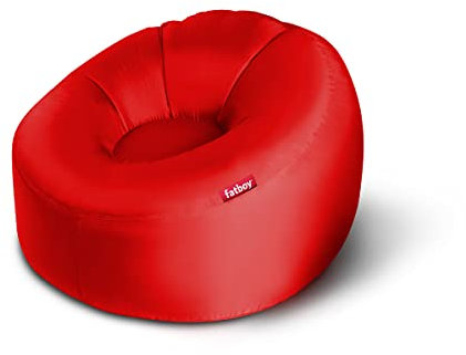 Fatboy® Blow Up Chair Lamzac O - Aufblasbares Sofa für Erwachsene & Kinder - Aufblasbares Sofa - Aufblasbarer Stuhl - 110 x 103 x 62 cm - Keine Pumpe erforderlich - Für drinnen und draußen, Rot