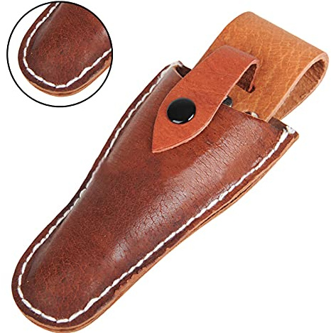 Scheren Tasche Zangen Tasche Dicke Leder Pouch Tasche Tasche aus Leder für Messer Leder-Etui für Scheren Lederetui Tasche Mit Druckknopf für Gartenscheren Scheren Messer Zangen Gartenmesser