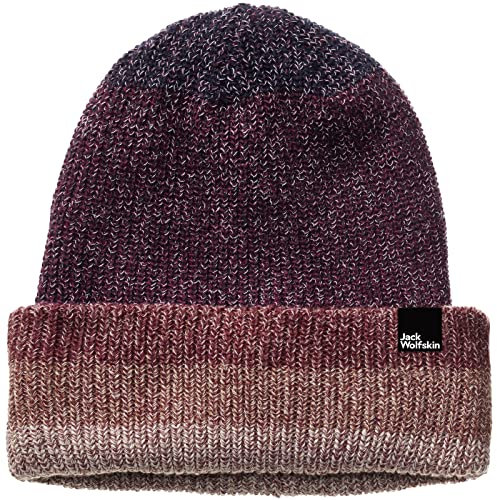 Jack Wolfskin Spirit Mütze Unisex Kinder, Dark Ruby, Einheitsgröße