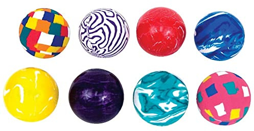 Raymond Geddes 45mm Super Balls (Pack of 50) - Assorted Medium Sized Bouncy Balls for Kids - Novelty Toys for Birthday Party Favors and Prizes