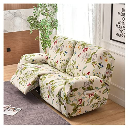 Stretchhusse für Relaxsessel Sesselbezug, 4/6/8-Teilig Sesselschoner Sesselauflage Relax mit Armlehnen Beige/Blau Sessel Überwurf Bezug Hochlehner Relaxsessel Mit Elastischem Boden ( Color : #22 , Siz