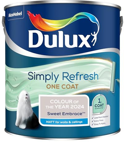 Dulux Walls & Ceilings Matt Emulsion Paint Sweet Embrace - 2.5L