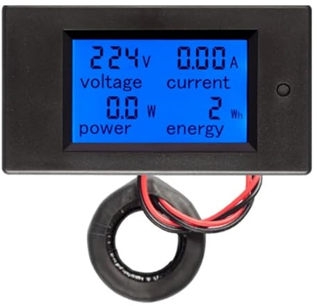 voltímetro digital AC80-260V 0-100A 0-20A voltímetro Digital amperímetro probador de energía 110V 220V medidor de voltaje de corriente suministro de vatímetro de potencia DIY(20A Meter)