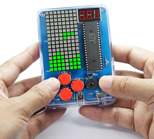 Gikfun DIY Retro Classic Electronic Soldering Kits 4 Retro Classic Games Soldering Project Game Kits for Group Middle/High School Project Training EK1999