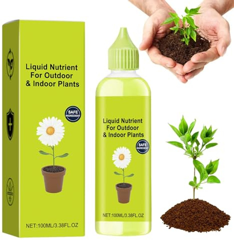 Acunny Nutrientes para plantas de interior, nutrientes vegetales, líquido de nutrición de plantas, nutrición líquida para jardines, fertilizante interior y exterior para crecimiento vegetativo, 100 ml