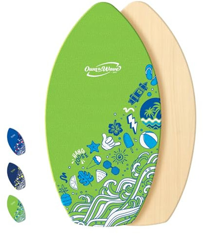 Own the Wave 'Hang Loose' Skimboard (40 Inch, Green)