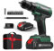 Perceuse Visseuse Sans Fil 20V, Perceuse Devisseuse Sans Fil Max 42Nm, Visseuse Devisseuse Sans Fil LED, 2 Vitesses, Compatible avec Batteries Makita, Batterie de 2000mAh, 25+1 Couple, 10mm Mandrin