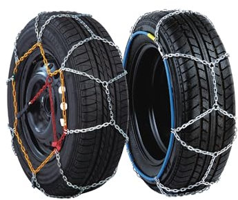 Kippen 1168EX - Coppia Catene da Neve con Maglia a Rombo da 9 mm - Gruppo KNS 80