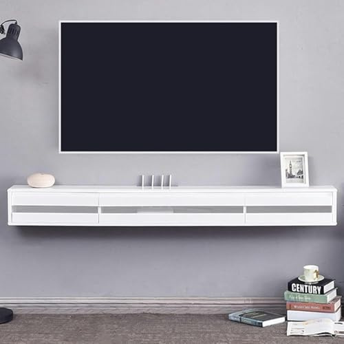 BTURYT Wall Mounting TV Cabinet-TV Lowboard Hanging-TV Stand for Media Console, TV Cabinet Hanging, Entertainment Center, 120 Cm TV Stand, Wall-Mounted TV Lowboard, DVD Storage Shelf ~/