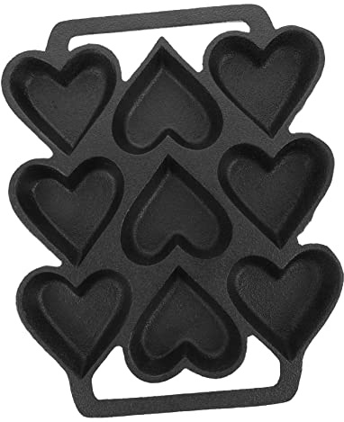 Ciieeo Heart-Shaped Cake Mold Iron Baking Pan for Baking Use | Simple Generous Style, Refrigerator Safe and Oven Safe, Black Finish for Kitchen Dessert Projects