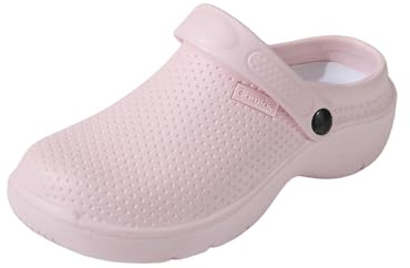 R-ISLAND Zuecos para Mujer, Adulto, Hechos de EVA, Ligeros, Antideslizantes y Cómodos para Uso Diario (Rosa 36)