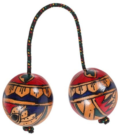 Toyvian Instrument De Percussion Shaker à Œufs Rythmique Balles à Secouer Main Shaker à Doigts Musical Pour Jeux Et Spectacles De Fête