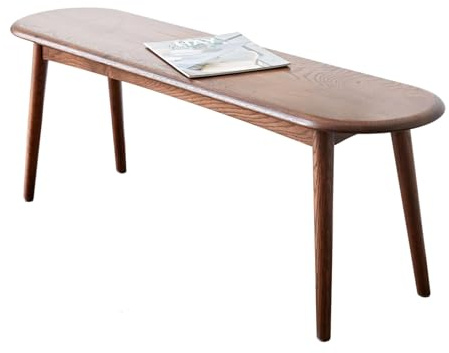 Essbank aus Massivholz, 100 cm, Eichenholz, für Eingangsbereich und Wohnzimmer, stilvolle Küchenbank für Schlafzimmer und Esszimmer, langlebig und elegant