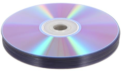 minkissy 10pezzi Dischi CD Vergini Dischi Dvd R Supporti Registrabili Cd-r Stampabili Compact Disc Vergini Scrivibili Vuoti Masterizzazione e Backup