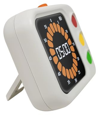 Temporizador digital de 60 minutos para tareas de aprendizaje en el aula, pantalla LED, herramienta de gestión del tiempo, cuenta regresiva digital para estudiantes
