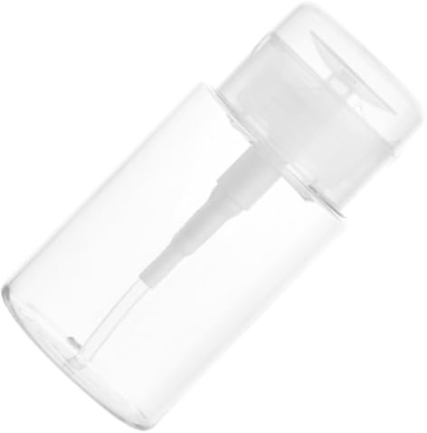 SOLUSTRE Nachfüllbare Lotionpumpe aus Acryl 200ml mit Deckel Tragbare Reise Spenderflasche für Make Up und Reinigung Praktischer Lotionbehälter für Unterwegs