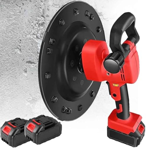 GZGHRZQS Máquina De Alisar Yeso Y Hormigón Profesional, Máquina Pulidora EléCtrica Kit de Alisadora Manual para Paredes de Cemento De 1680 W 6 Velocidades Ajustables para Pulidora de Cemento