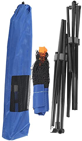 MechKit Portable Folding Badminton Nätställ Justerbart Tennisnät för inomhusspel utomhus Lätt att montera Lätt slitstarkt nylonmaterial med förvaringsväska (4,1 meter)